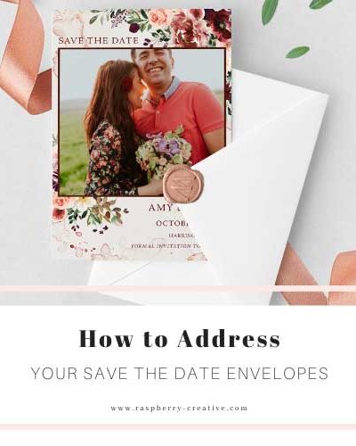 how to address your save the date envelopes