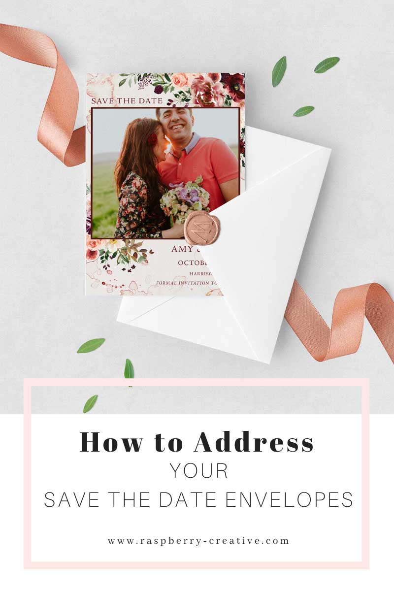 how to address your save the date envelopes