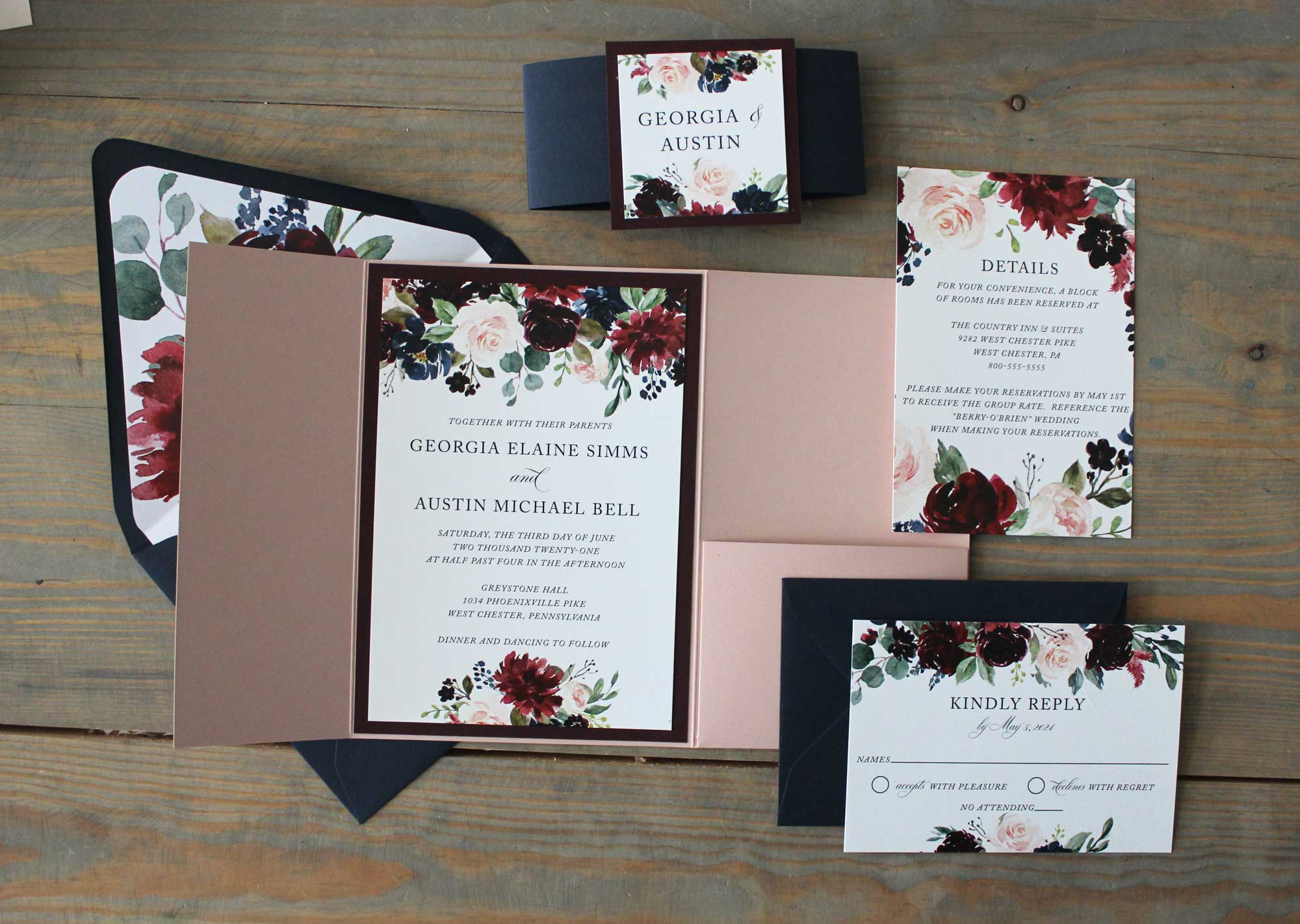 georgia-navy-rose-burgundy-pocket-wedding-invitation-7