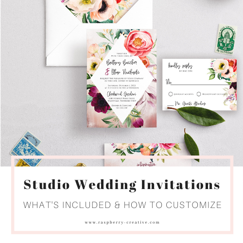 studio wedding invitations