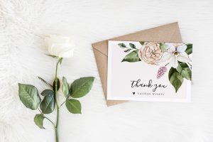 bridal shower thank you cards