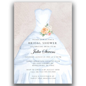 spring bridal shower invitations