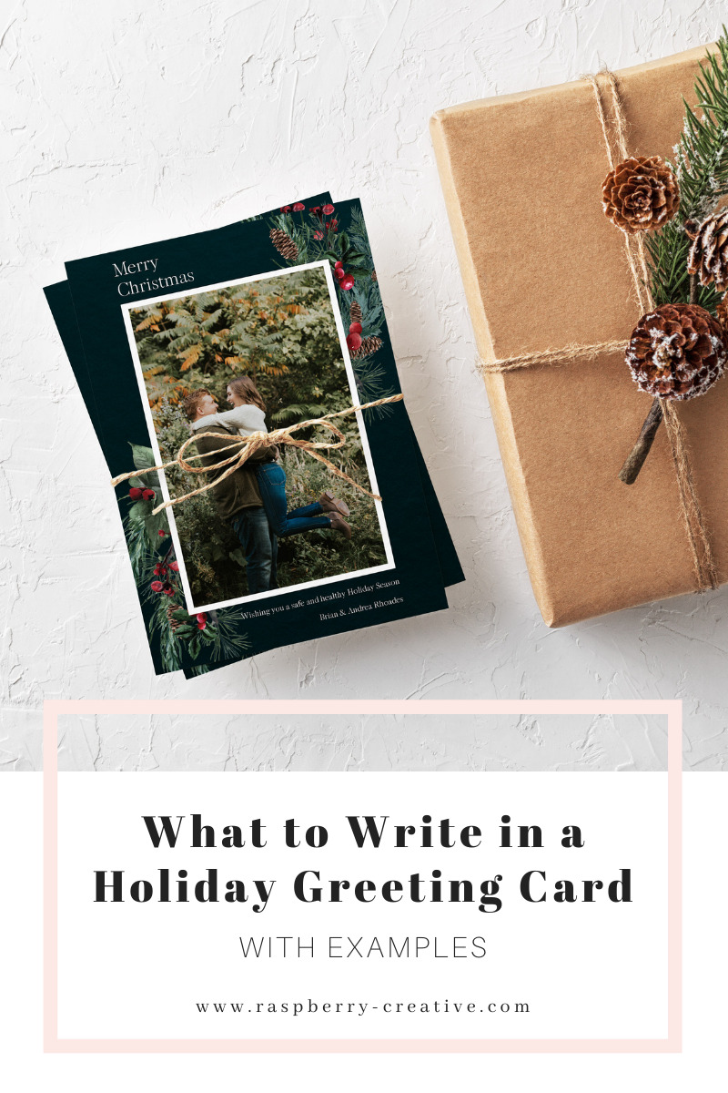 what to write in a holiday greeting card