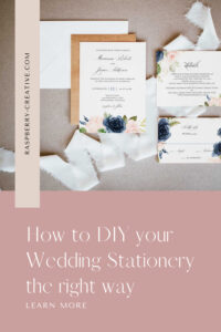 how to diy your wedding stationery