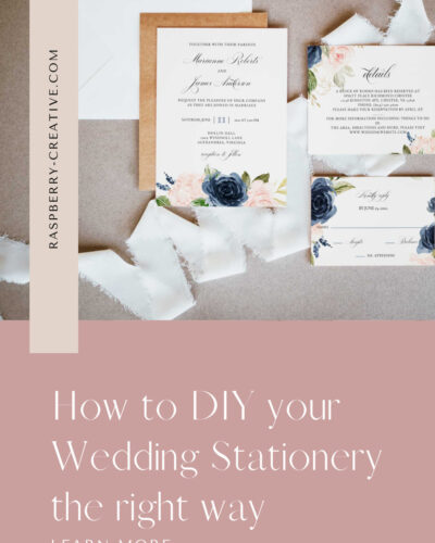 how to diy your wedding stationery
