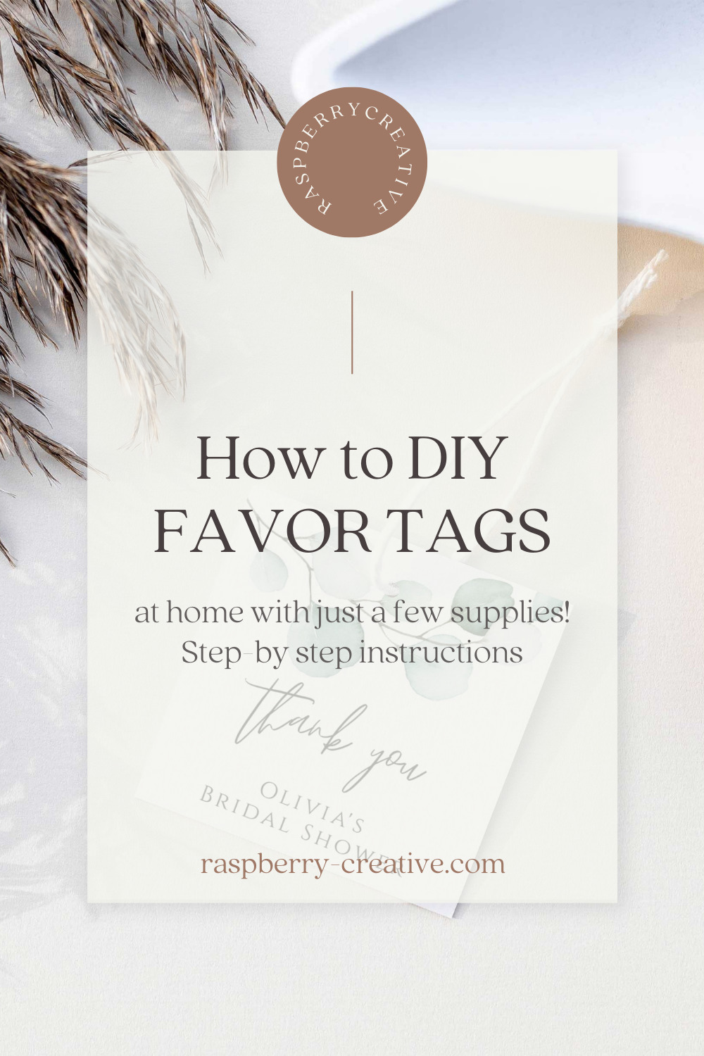 how to diy favor tags at home