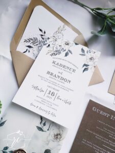 the kadence collection - modern neutral wedding invitation suite