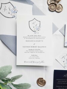 the raegan frosty berry wedding invitation suite