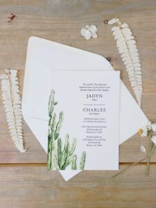 The Donna Wedding Invitation Suite - moroccan cactus modern wedding invitation