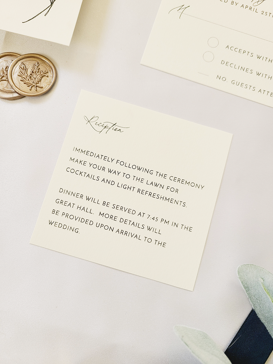 the akari wedding invitation suite