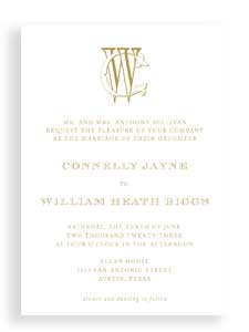 the connelly wedding invitation suite