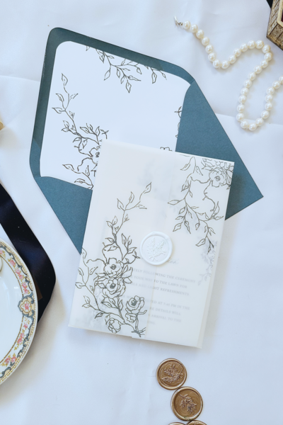 the willow wedding invitation suite