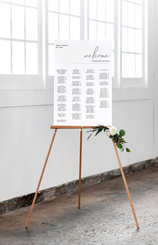 Wedding Seating Chart