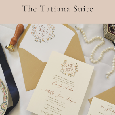 Wedding Collection Feature:  The Tatiana Wedding Stationery Suite