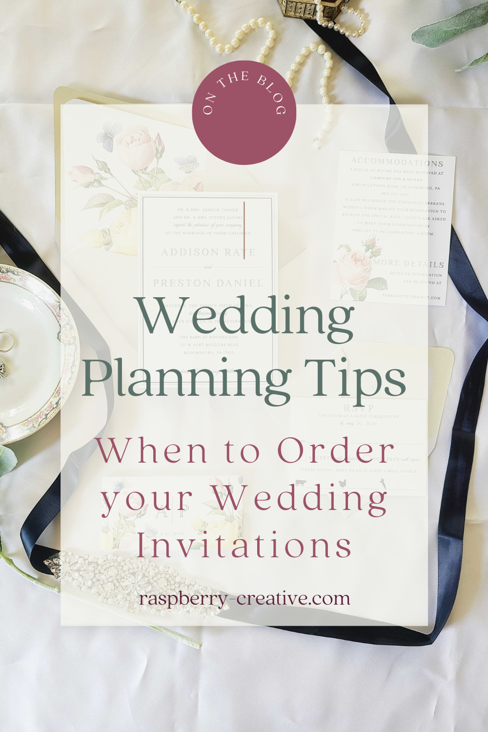 when to order your wedding invitations