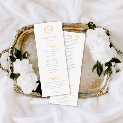 The Importance of Wedding Programs: Why They’re a Must-Have for Your Big Day