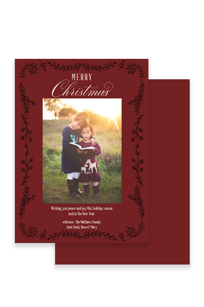 2023 little branches holiday photo card