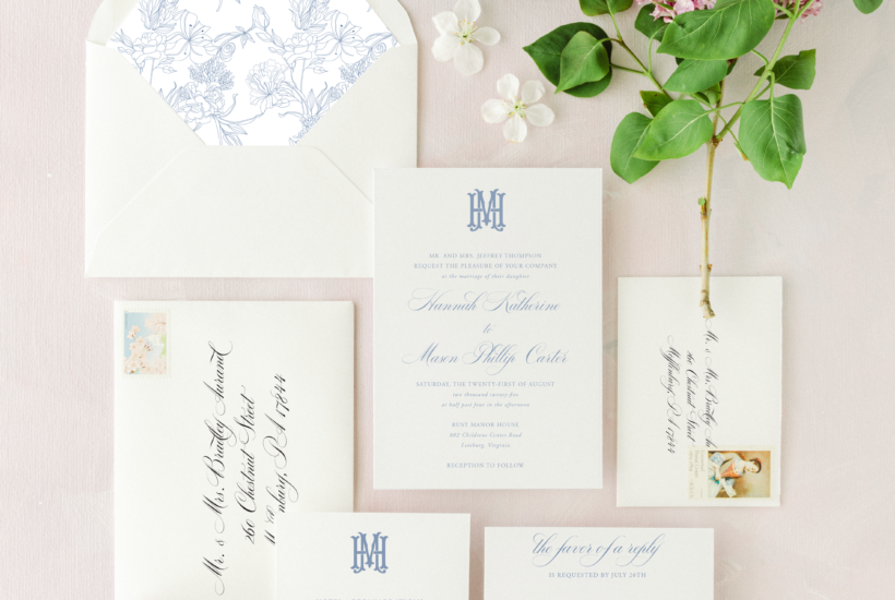 poppy wedding invitation suite