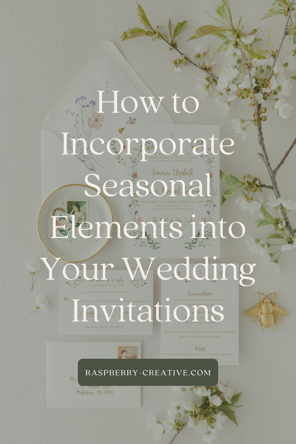 How to Incorporate Seasonal Elements into Your Wedding Invitations