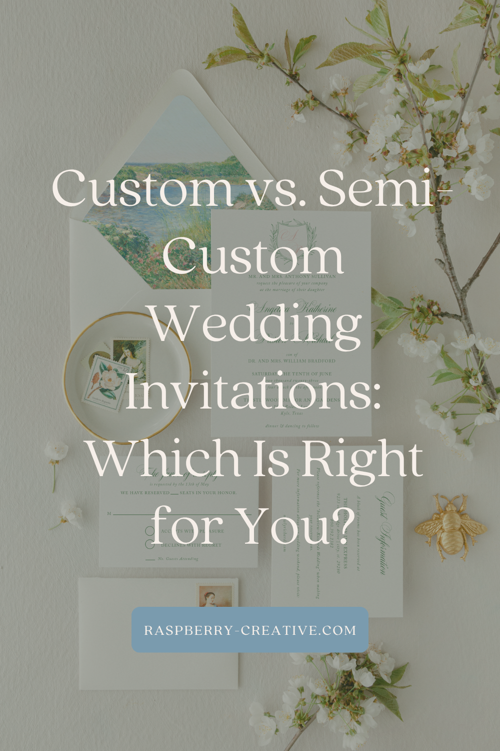 Custom vs. Semi-Custom Wedding Invitations: Which Is Right for You?