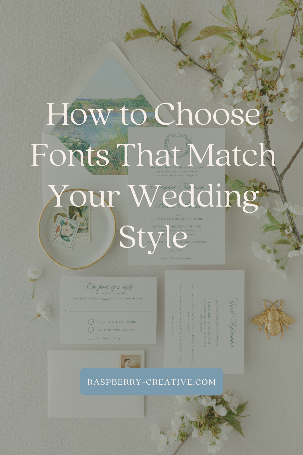 How to Choose Fonts That Match Your Wedding Style