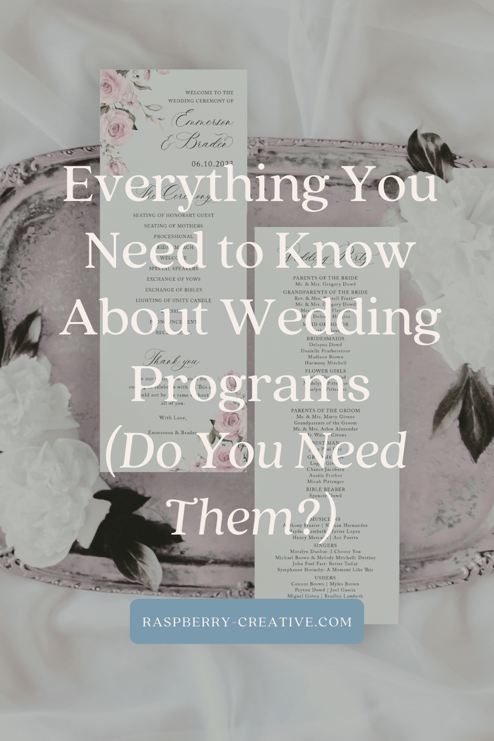 Everything You Need to Know About Wedding Programs (Do You Need Them?)