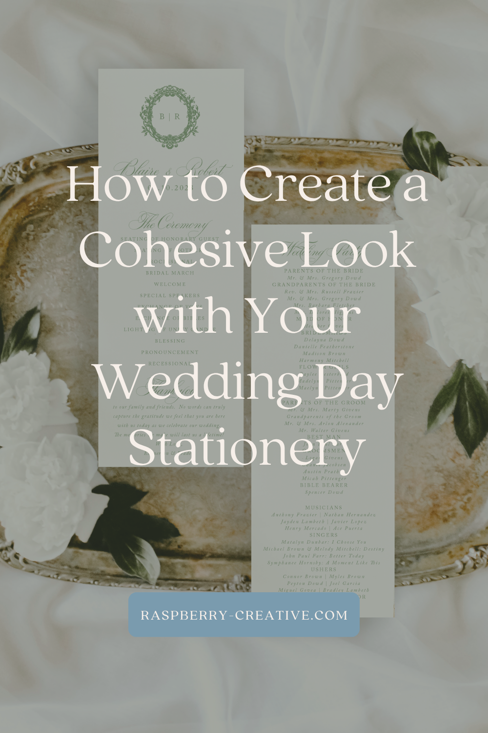 How to Create a Cohesive Look with Your Wedding Day Stationery