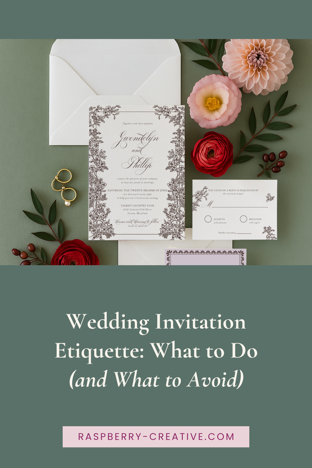 Wedding Invitation Etiquette: What to do and What to avoid