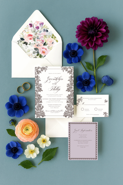 gwendolyn wedding invitaiton suite