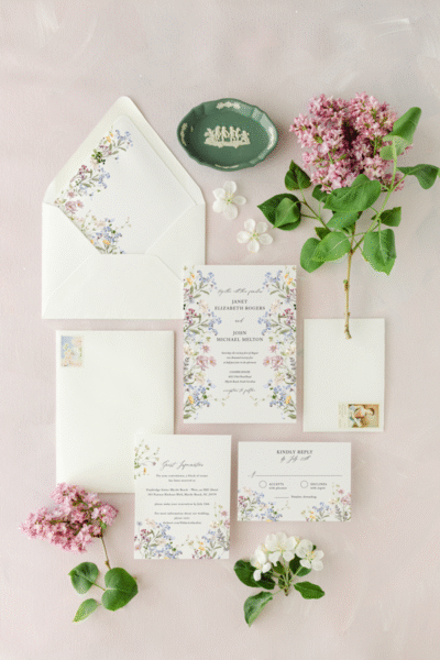 the ivy wedding invitation collection