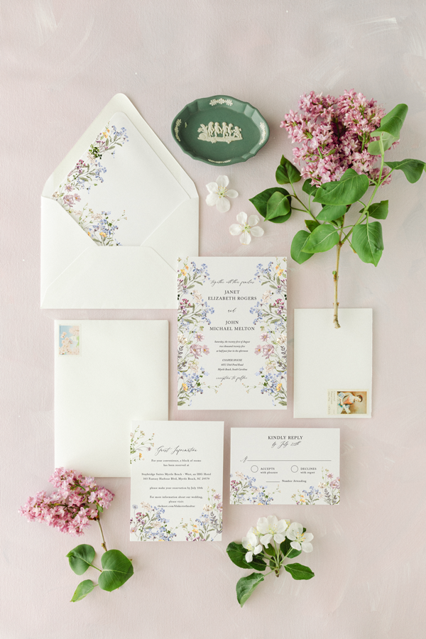 the ivy wedding invitation collection