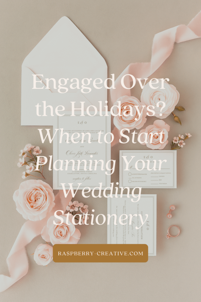 Engaged Over the Holidays? When to Start Planning Your Wedding Stationery