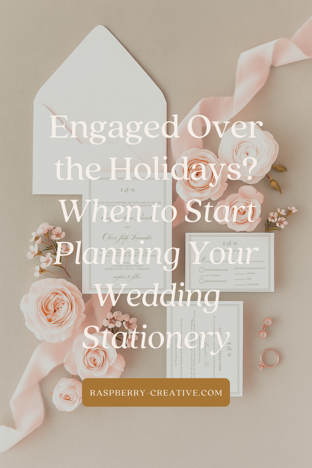 Engaged Over the Holidays? When to Start Planning Your Wedding Stationery