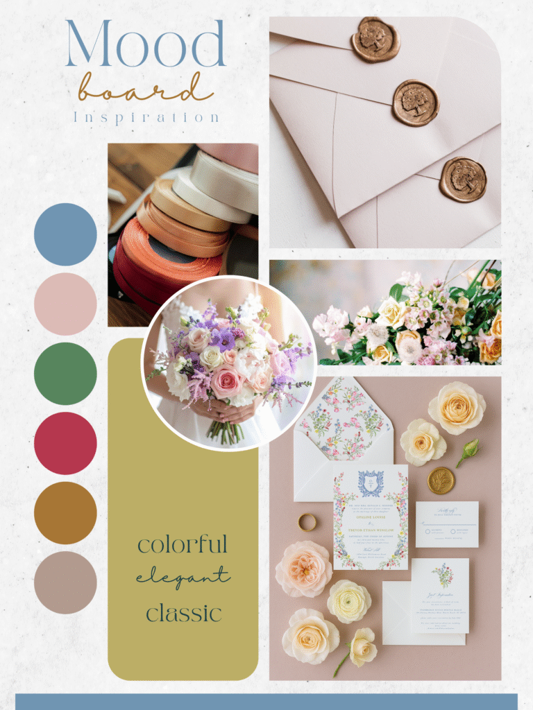 How to Create a Wedding Mood Board (With Your Wedding Stationery in Mind)