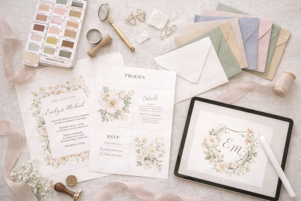 how to plan your wedding stationery