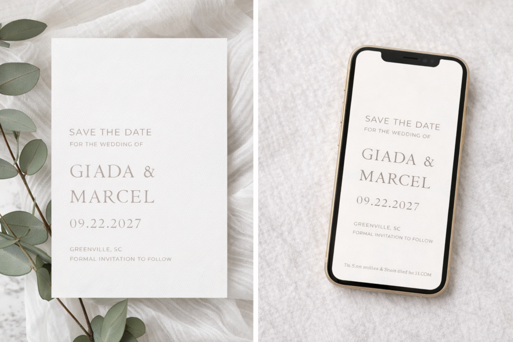 what to include on your save the date