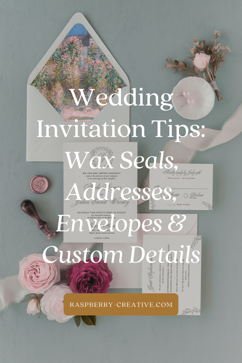 Wedding Invitation Tips: Wax Seals, Addresses, Envelopes & Custom Details