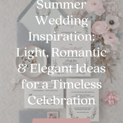 Summer Wedding Inspiration: Light, Romantic, and Elegant