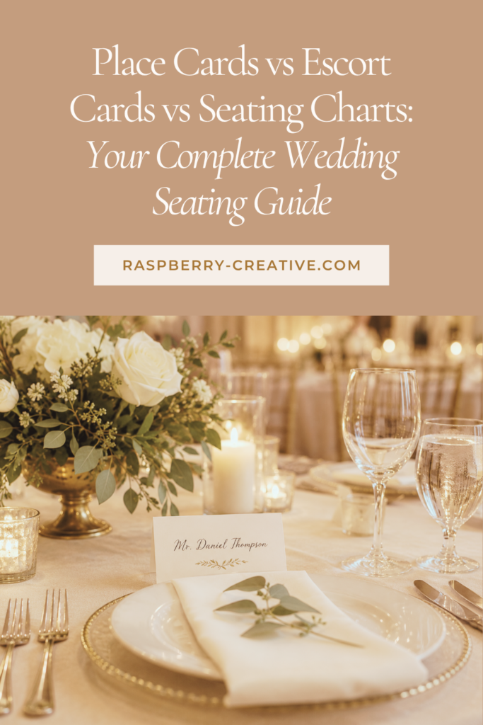 Place Cards vs Escort Cards vs Seating Charts: Your Complete Wedding Seating Guide