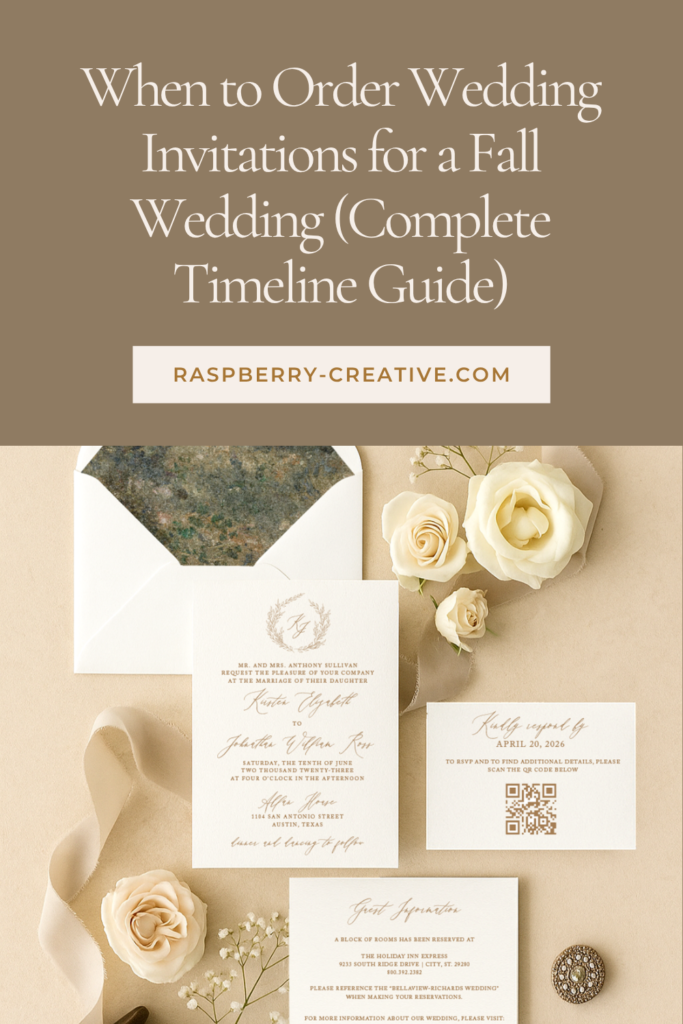 When to Order Wedding Invitations for a Fall Wedding (Complete Timeline Guide)