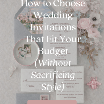 How to Choose Wedding Invitations That Fit Your Budget (Without Sacrificing Style)