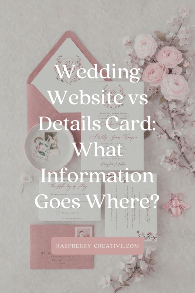 Wedding Website vs Details Card: What Information Goes Where?