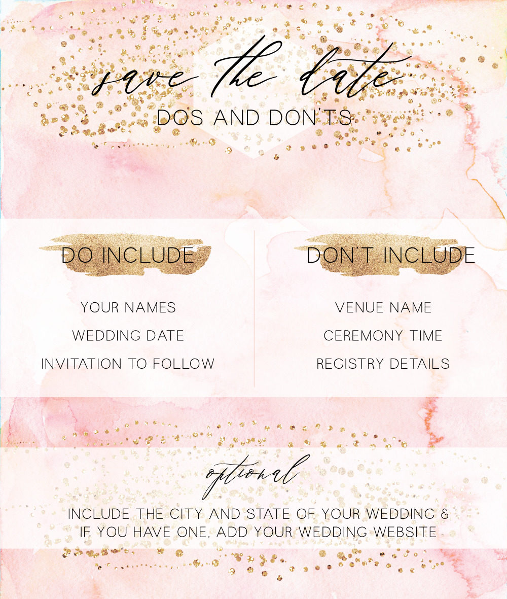 When to Send Save the Dates & Wording Examples